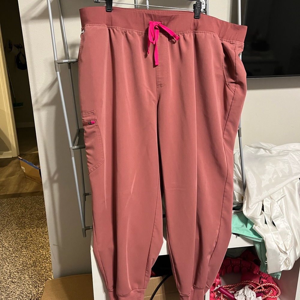 5XL Mauve High Waisted Zamora™ - Petite Jogger Scrub Pants